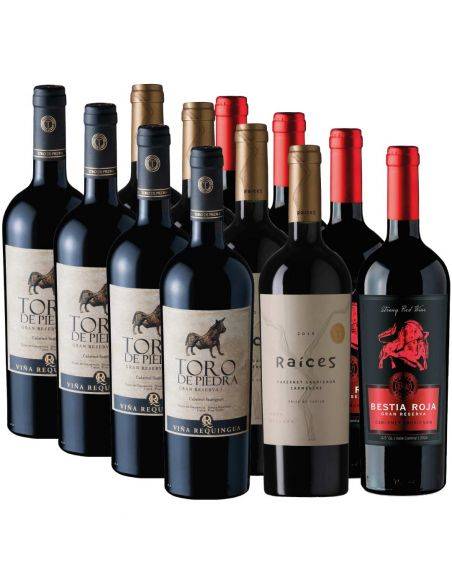 Pack 12 bot, Toro de Piedra, Bestia roja, Las Pitras