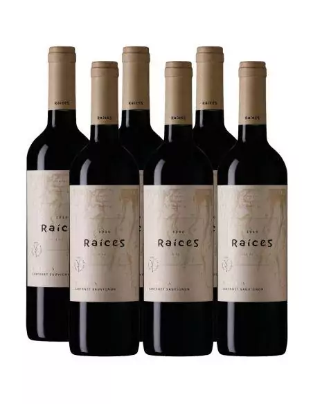 Pack 6 vinos Cabernet Sauvignon, Raíces, Viña las Pitras
