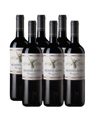 Pack 6 Carmenere, Premiun, Montes Alpha, Viña Montes