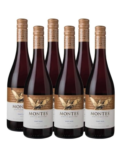 Pack 6 Pinot Noir, Gran Reserva, Limited Selection, Viña Montes
