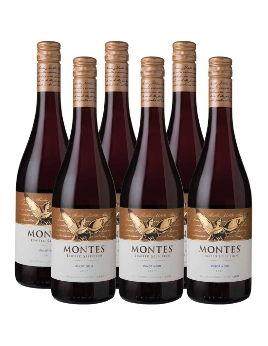 Pack 6 Pinot Noir, Gran Reserva, Limited Selection, Viña Montes