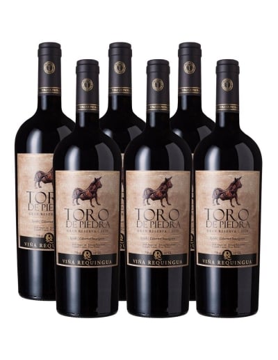 Pack 6 Syrah/Cabernet Sauvignon, Gran Reserva, Toro de Piedra