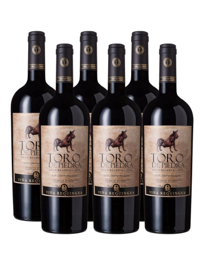 Pack 6 Syrah/Cabernet Sauvignon, Gran Reserva, Toro de Piedra