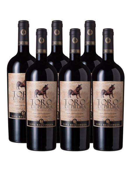 Pack 6 Syrah/Cabernet Sauvignon, Gran Reserva, Toro de Piedra
