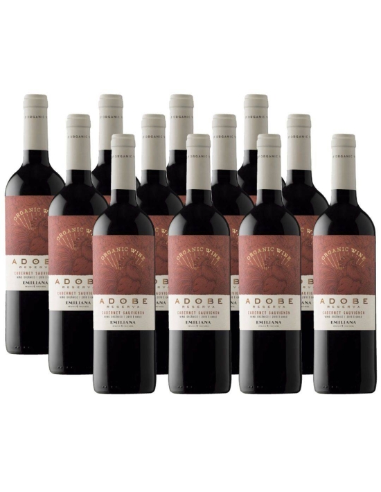 Pack 12 Adobe Reserva Cabernet Sauvignon, Viña Emiliana