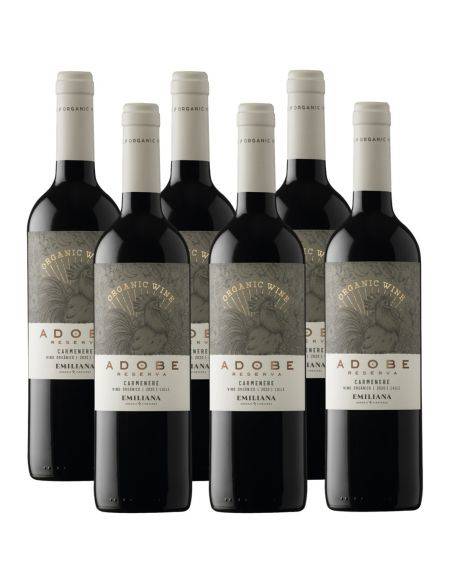 Pack 6 Adobe Reserva Carmenere, Viña Emiliana