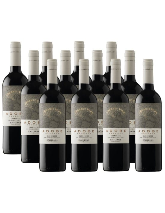 Pack 12 Adobe Reserva Carmenere, Viña Emiliana