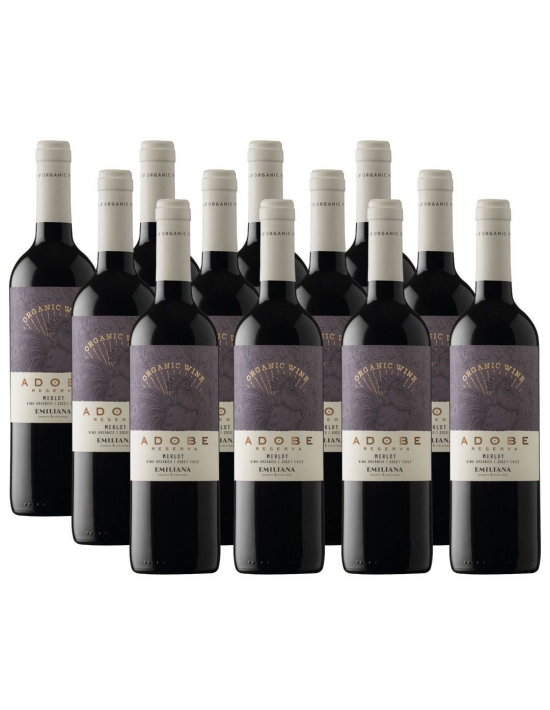 Pack 12 Adobe Reserva Merlot, Viña Emiliana