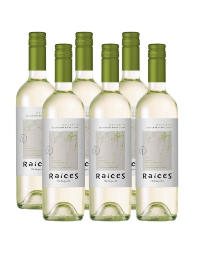 Pack 6 vinos Sauvignon Blanc, Reserva, Raíces, Viña las Pitras