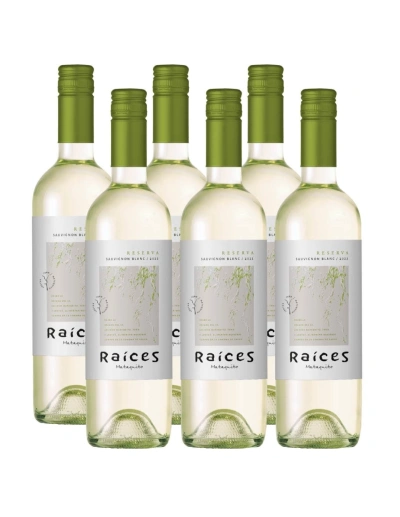 Pack 6 vinos Sauvignon Blanc, Reserva, Raíces, Viña las Pitras