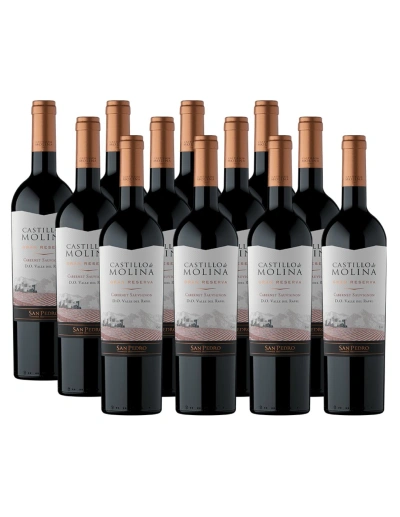Pack 12 Cabernet Sauvignon, Gran Reserva, Castillo de Molina, Viña San Pedro
