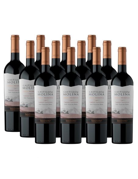 Pack 12 Cabernet Sauvignon, Gran Reserva, Castillo de Molina, Viña San Pedro