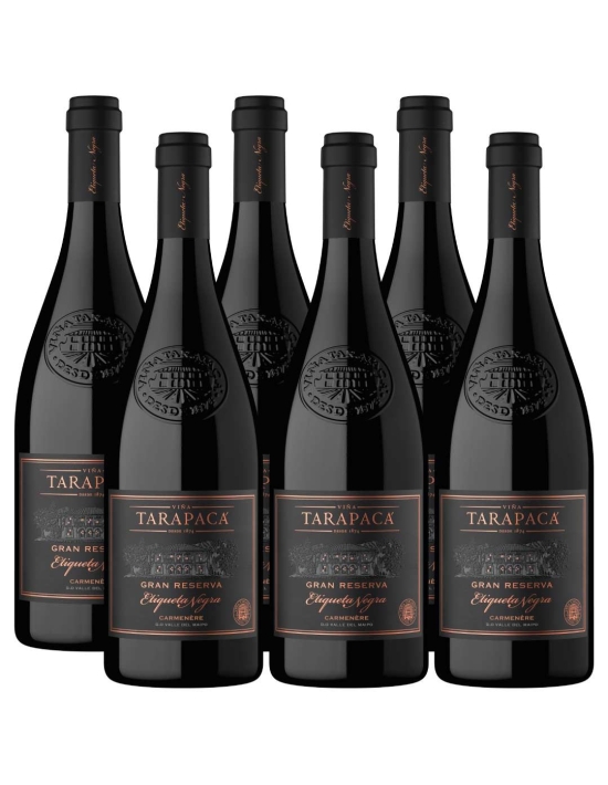 Pack 6 Carmenere, Etiqueta Negra, Tarapacá, Viña San Pedro