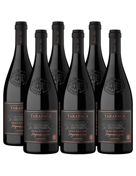Pack 6 Carmenere, Etiqueta Negra, Tarapacá, Viña San Pedro