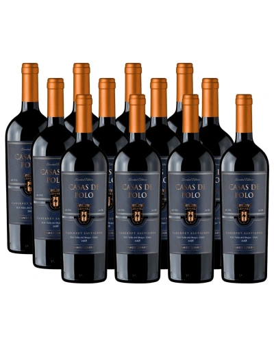Pack 12 Cabernet Sauvignon, Premium, Family Reserve, Casas de Polo