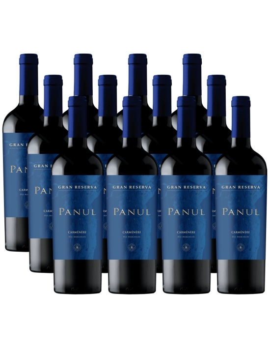 Pack 12 Carmenere, Gran reserva, Panul, Viña Marchigue