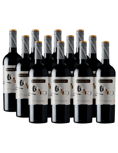 Pack 12 Ensamblaje 60/40 Blend Cabernet Carmenere Barrel Reserve, Santa Ema