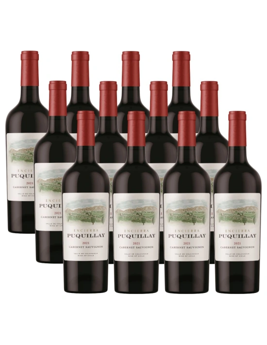 Pack 12 Cabernet Sauvignon Premium Puquillay, Viña Encierra