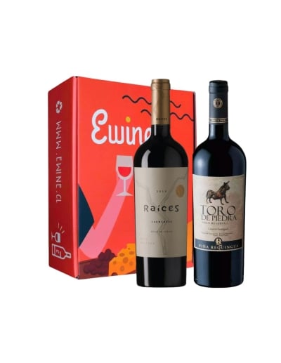 Pack 2 Gran Reserva Toro de Piedra Cabernet Sauvignon y Raíces Carmenere