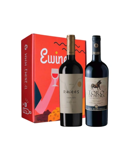 Pack 2 Gran Reserva Toro de Piedra Cabernet Sauvignon y Raíces Carmenere