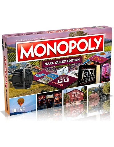 Juego de Mesa sobre vinos Napa Valley Monopoly