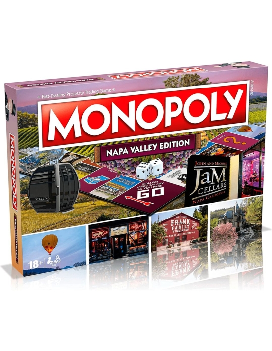 Juego de Mesa sobre vinos Napa Valley Monopoly