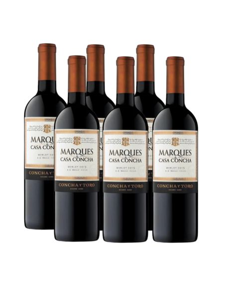 Pack 6 Merlot, Marques de Casa Concha, Viña Concha y Toro, Al mejor precio