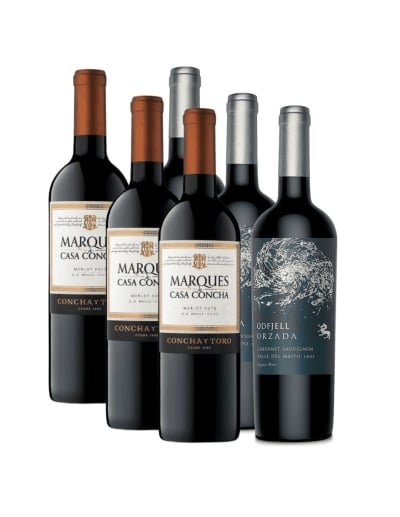 Pack 6 , Marques de Casa Concha, Orzada, Venta de Vinos Premium