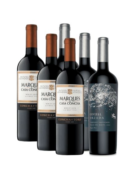 Pack 6 , Marques de Casa Concha, Orzada, Venta de Vinos Premium