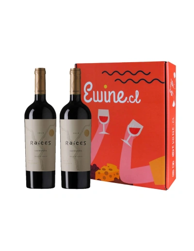 Pack 2 Bot. Gran Reserva Raíces, Las Pitras Carmenere