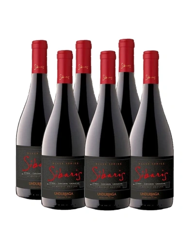 Pack 6 Blend, Sibaris Black Series, Cauquén, Premium, Viña Undurraga