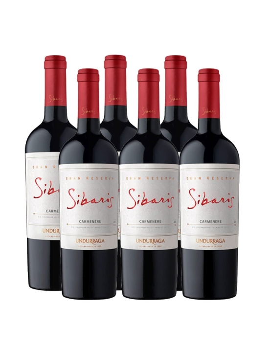 Pack 6 Carmenere, Gran Reserva, Sibaris, Viña Undurraga