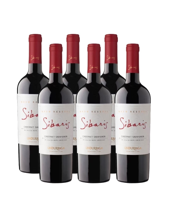 Pack 6 Cabernet Sauvignon, Gran Reserva, Sibaris, Viña Undurraga