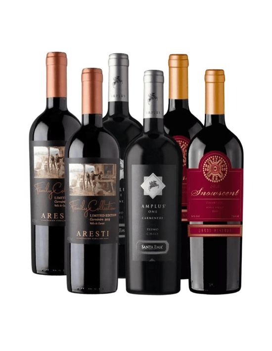 Pack 6 Mix Carmenere, Family Collection, Amplus, Snowscent