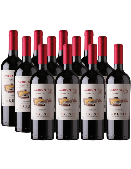 Pack 12 Carmenere, Reserva, Cabina 56