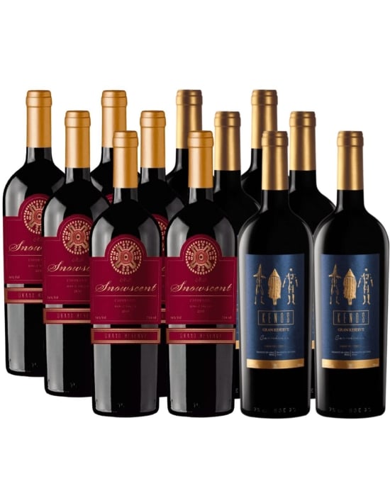 Pack 12 Vinos Carmenere Gran Reserva, Snowcsent, Kenos