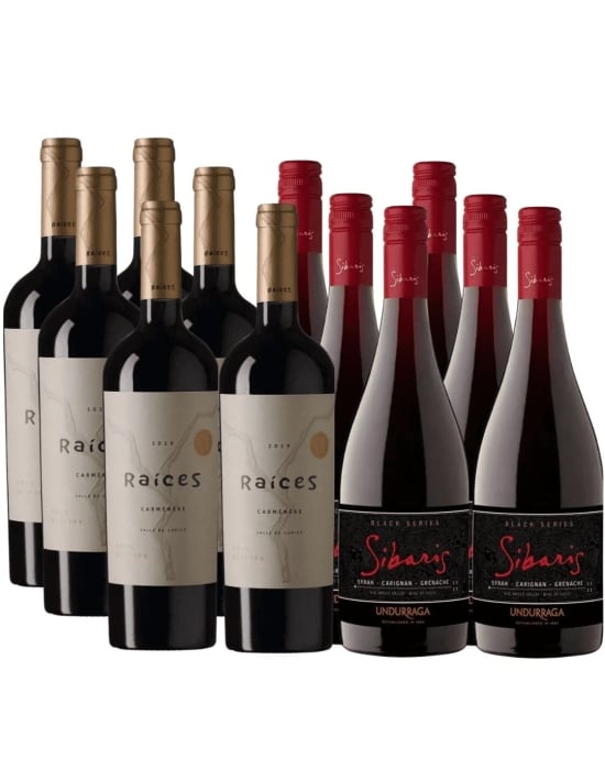 Pack 12 Vinos Raices, Sibaris Black