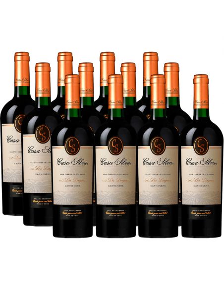 Pack 12 Carmenere, Gran Terroir, Casa Silva, Los Lingues