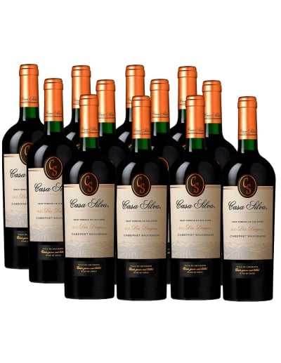 Pack 12 vinos,Cabernet Sauvignon, Gran Terroir, Casa Silva, Los Lingues