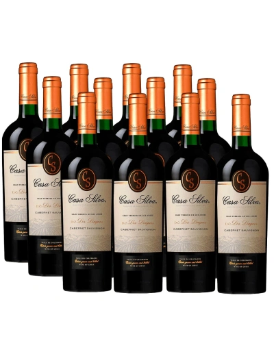 Pack 12 vinos,Cabernet Sauvignon, Gran Terroir, Casa Silva, Los Lingues