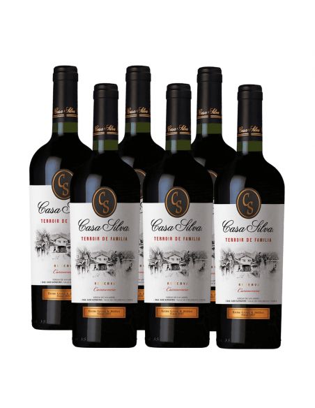 Pack 6 Vinos, Carmenere, Terroir de Familia Reserva, Casa Silva