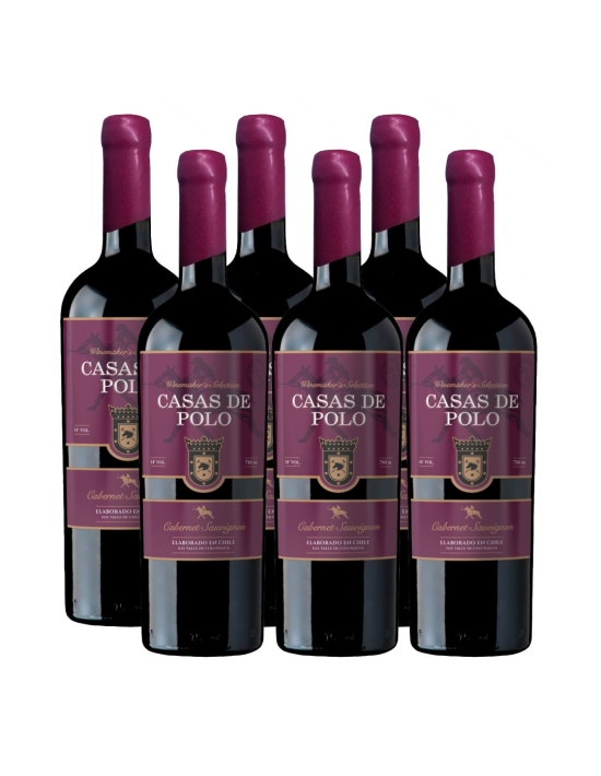 Pack 6 Cabernet Sauvignon, Súper Premium, Winemaker´s, Casas de Polo