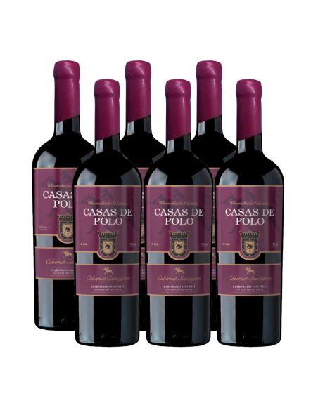 Pack 6 Cabernet Sauvignon, Súper Premium, Winemaker´s, Casas de Polo