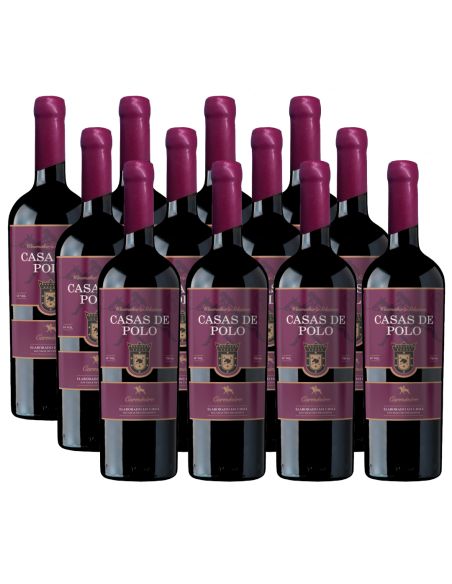 Pack 12 Carmenere, Súper Premium, Winemaker's Selection, Casas de Polo