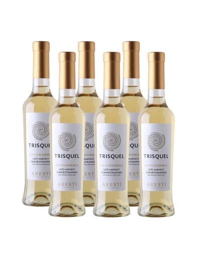 Pack 6 Gewurztraminer Late Harvest, Gran Reserva, Trisquel, Aresti, 375cc