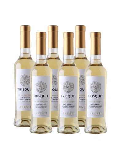 Pack 6 Gewurztraminer Late Harvest, Gran Reserva, Trisquel, Aresti, 375cc
