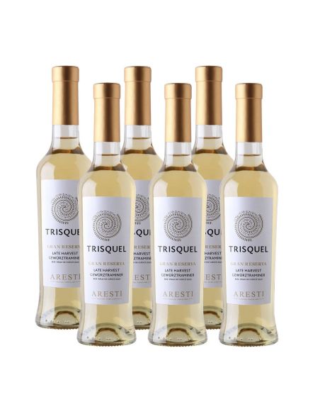 Pack 6 Gewurztraminer Late Harvest, Gran Reserva, Trisquel, Aresti, 375cc