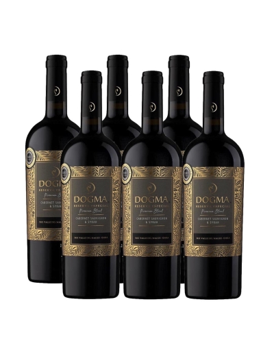 Pack 6 vinos, Cabernet Sauvignon/Syrah, Reserva, Dogma, Viña el Aromo