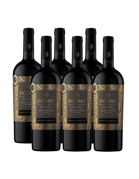 Pack 6 vinos, Cabernet Sauvignon/Syrah, Reserva, Dogma, Viña el Aromo