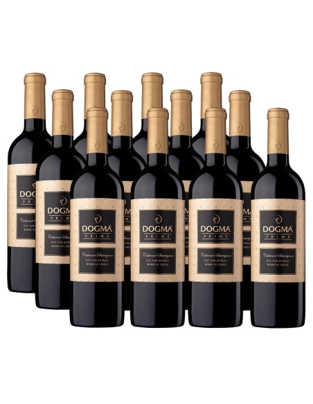 Pack 12 vinos Cabernet Sauvignon, Prime, Dogma, Viña El Aromo, Valle del Maule